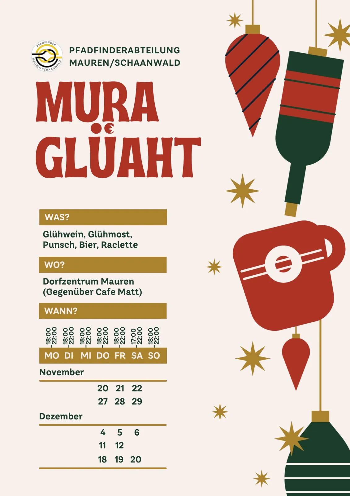 Flyer Mura Glüaht 2025
